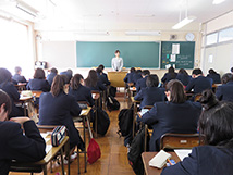 埼玉県立久喜北陽高等学校にて授業をしました